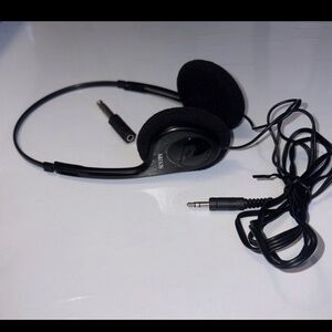 Vintage Sentrya Mini Stereo Headphones NOS 80s Retro Walkman Era with Adapter